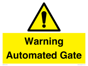 Warning Automated Gate